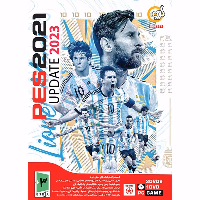 PES 2021 Update 2023 PC 3DVD9 1DVD گردو
