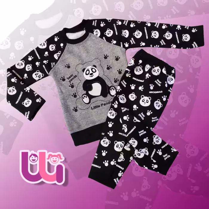 بلوز شلوار اسپرت (پسرانه و دخترانه ) با طرح چاپی پاندا سایز 35 و 40 ارسال رایگان