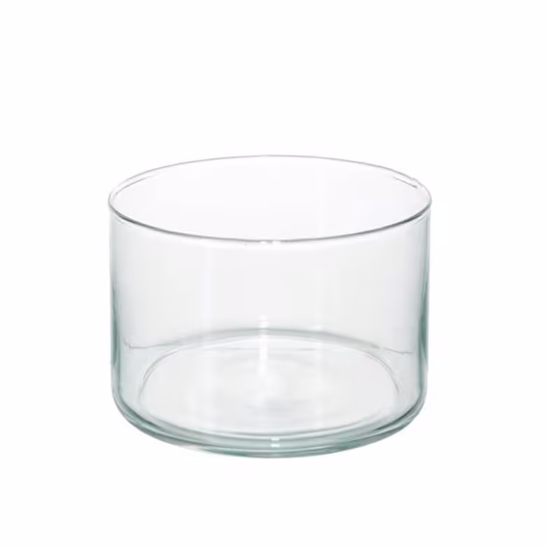 ظرف شیشه ای استوانه ارتفاع 10 cm- قطر 10 cm