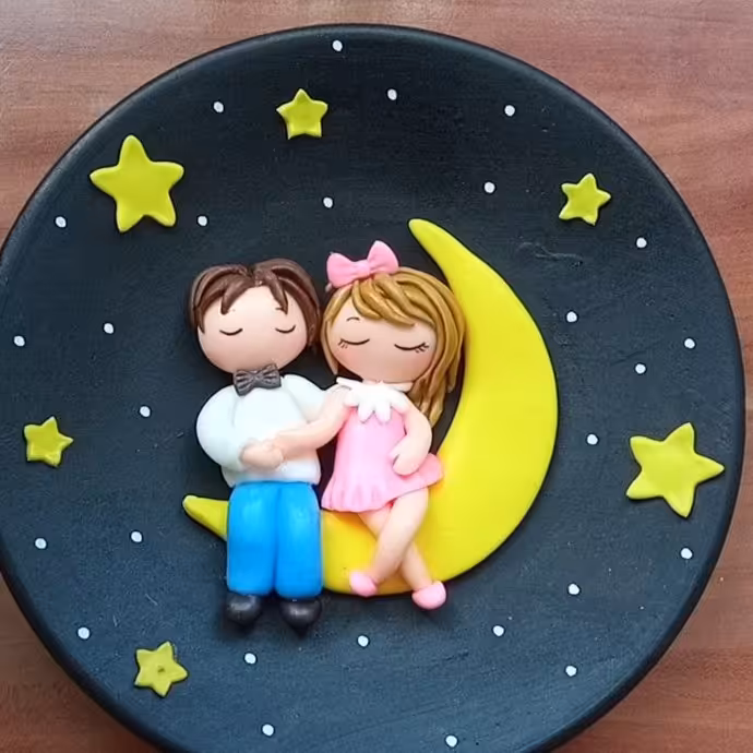 دیوارکوب فانتزی ساخته شده باخمیر