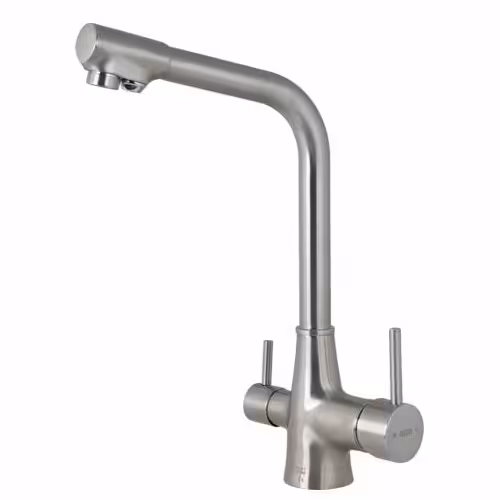 شیر ظرفشویی دو منظوره کروم مات ( استیل مات ) خروجی جدا  