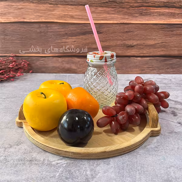 لیوان اسموتی شیشه ای مدل آناناس