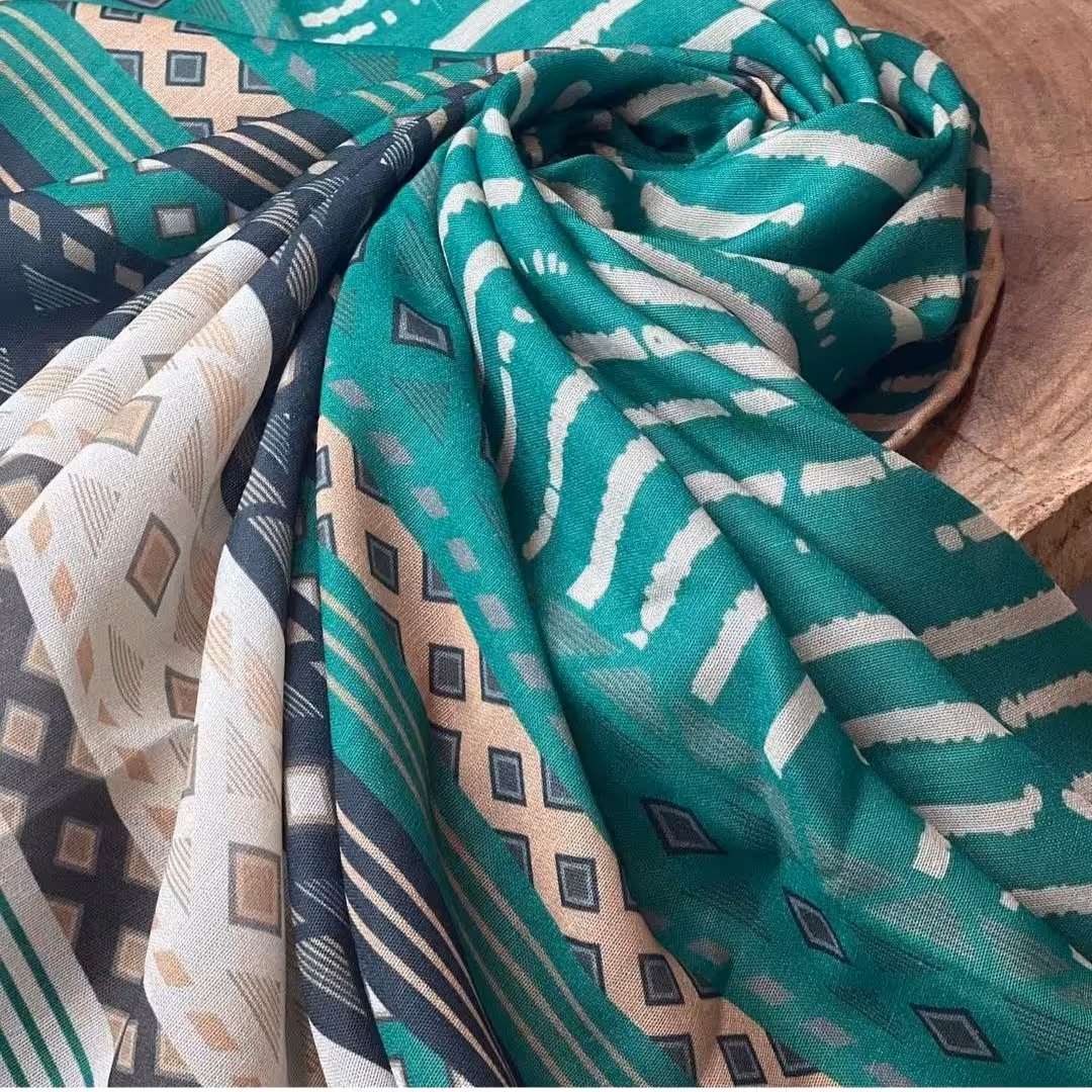 روسری نخی تک رنگ