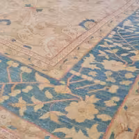 فرش دستباف سلطان اباد طرح افشان  رنگ زمینه نخودی 