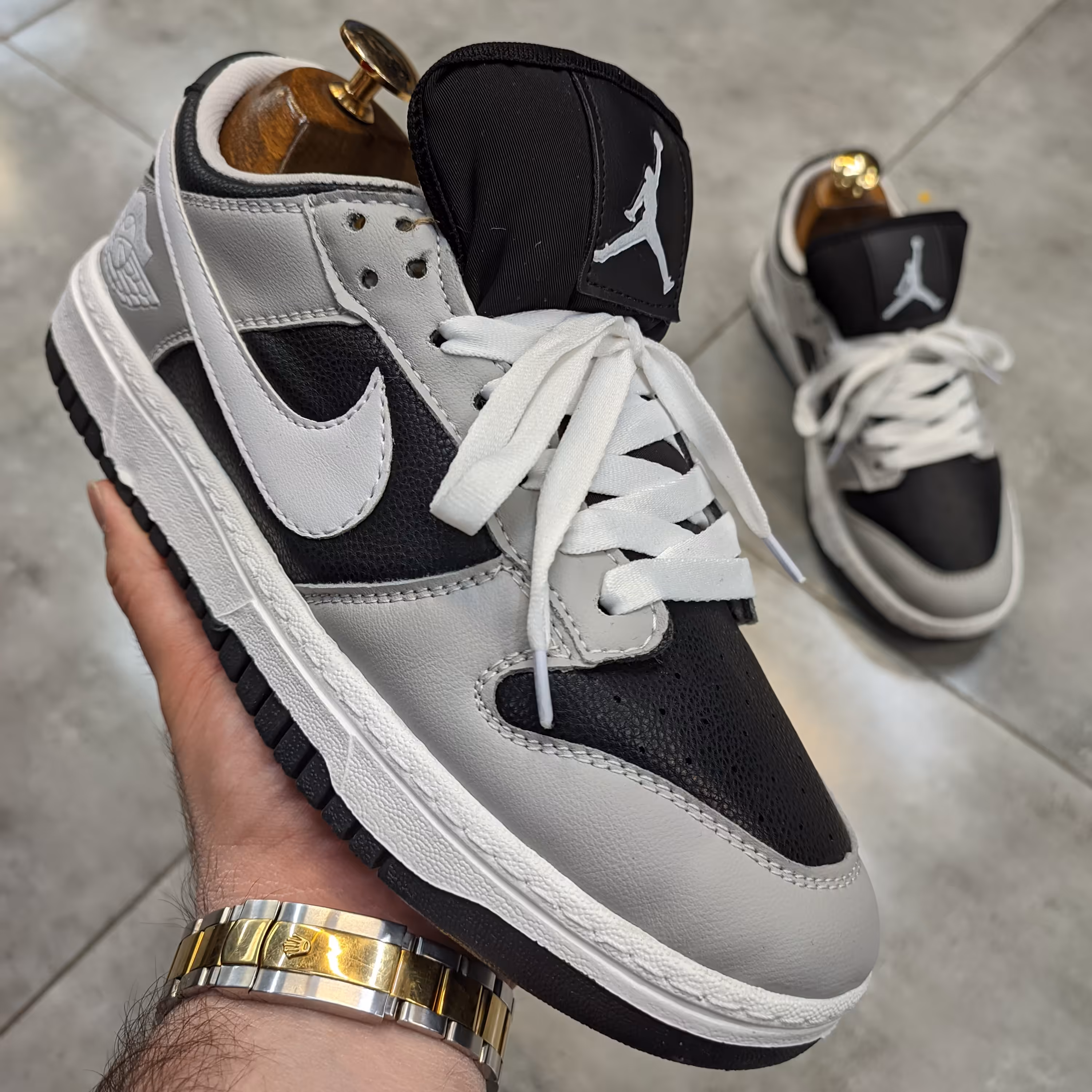 کتونی نایک جردن Nike Jordan طوسی مشکی