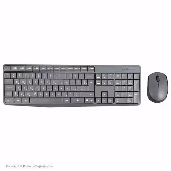 کیبورد و ماوس بی سیم لاجیتک MK235 با حروف فارسی Keyboard Logitech