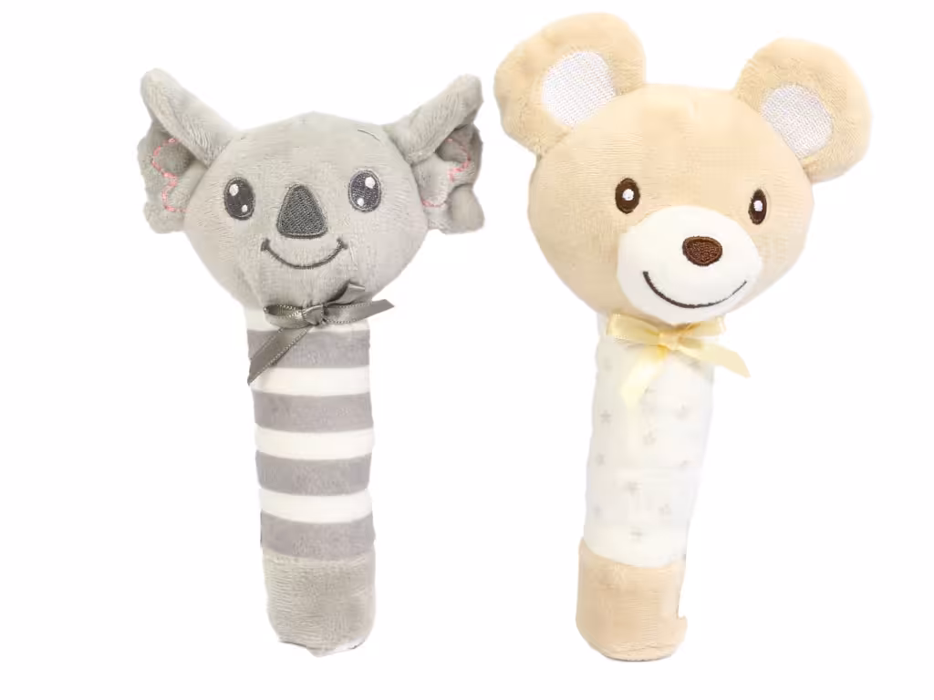 جغجغه سوسیسی نوزادی طرح حیوانات بی بی اسکای bb sky