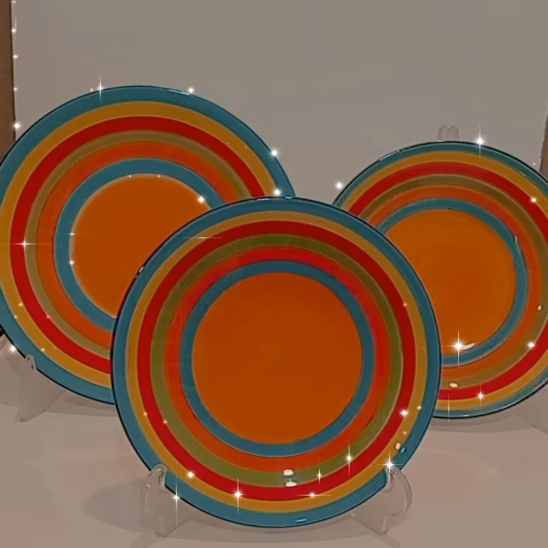 سری 3تای پلو .خورش .میوه نقاشی رنگین کمان 