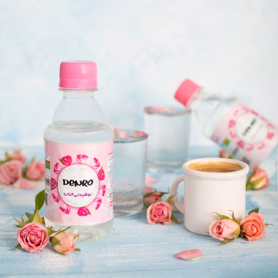 نوشیدنی گیاهی گلاب دنرو 12 عددی