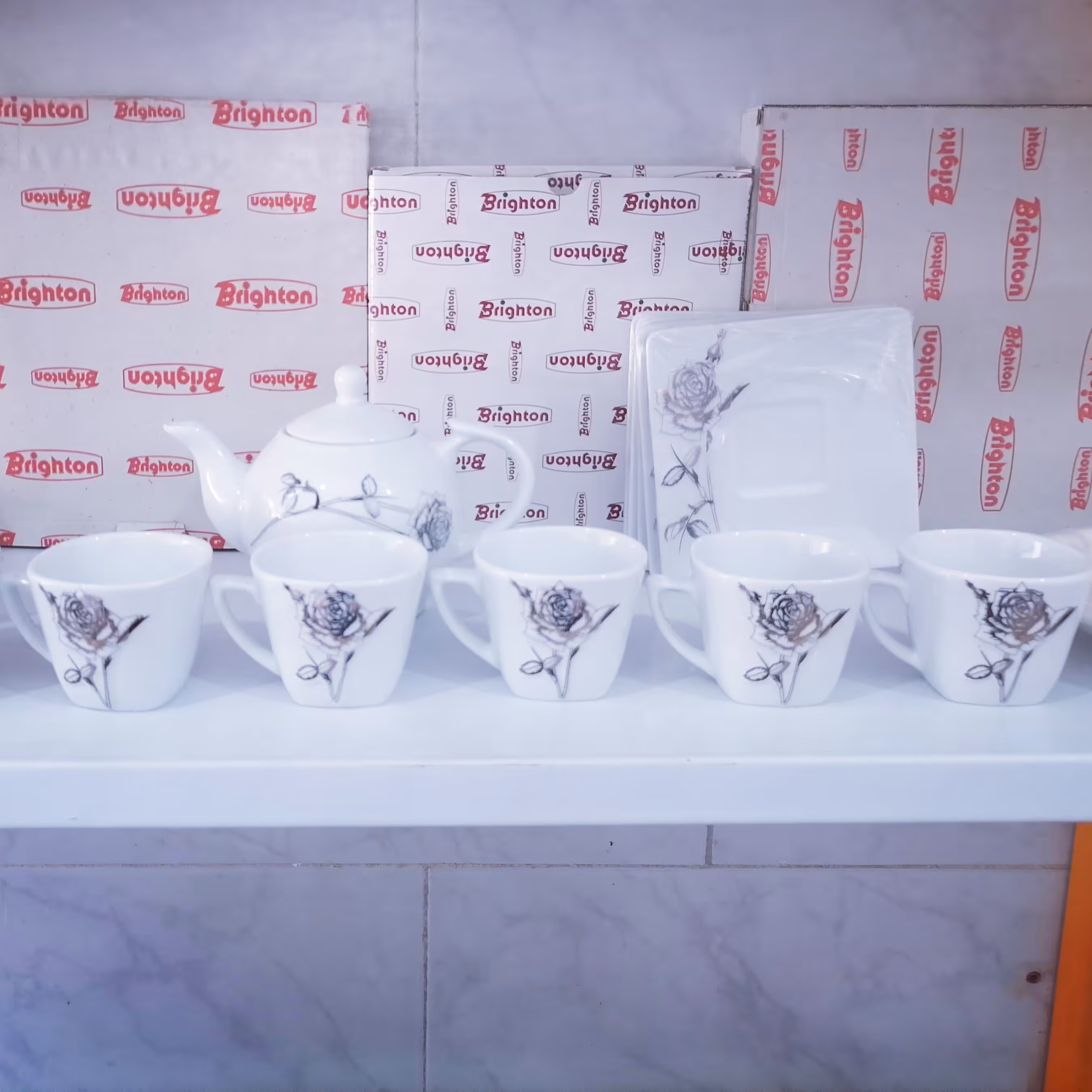 سرویس چای خوری با قوری کیفیت درجه 1