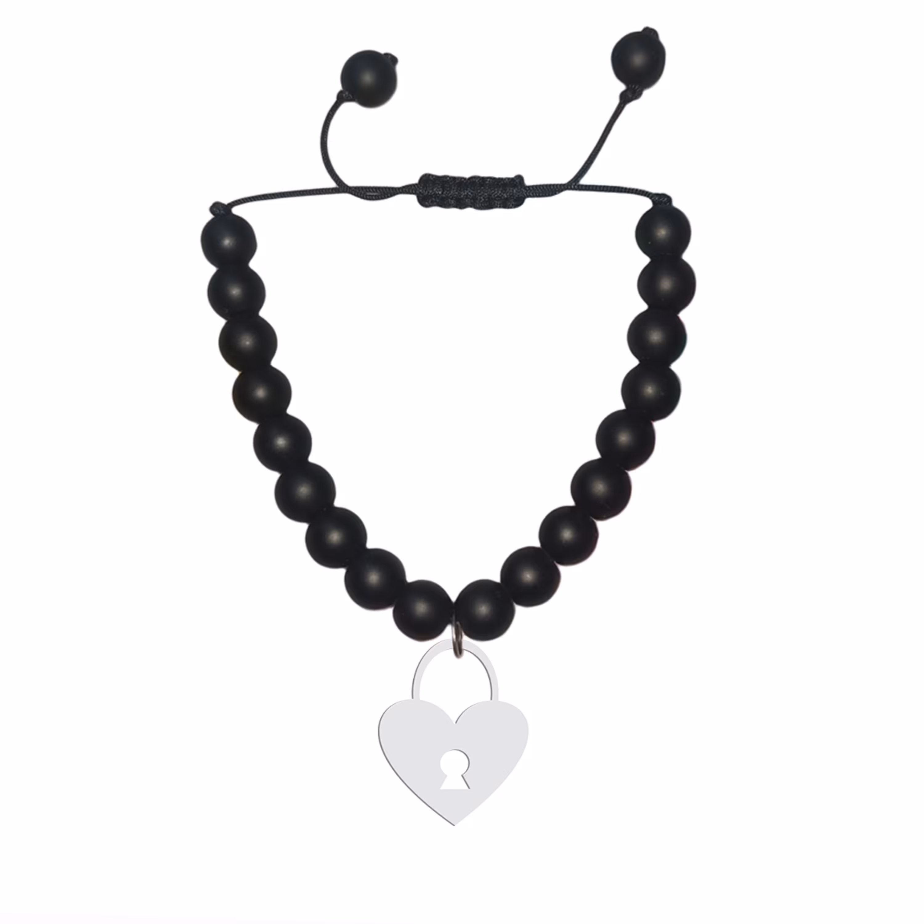 دستبند هایکا گالری طرح قلب و قفل کد ha1-3