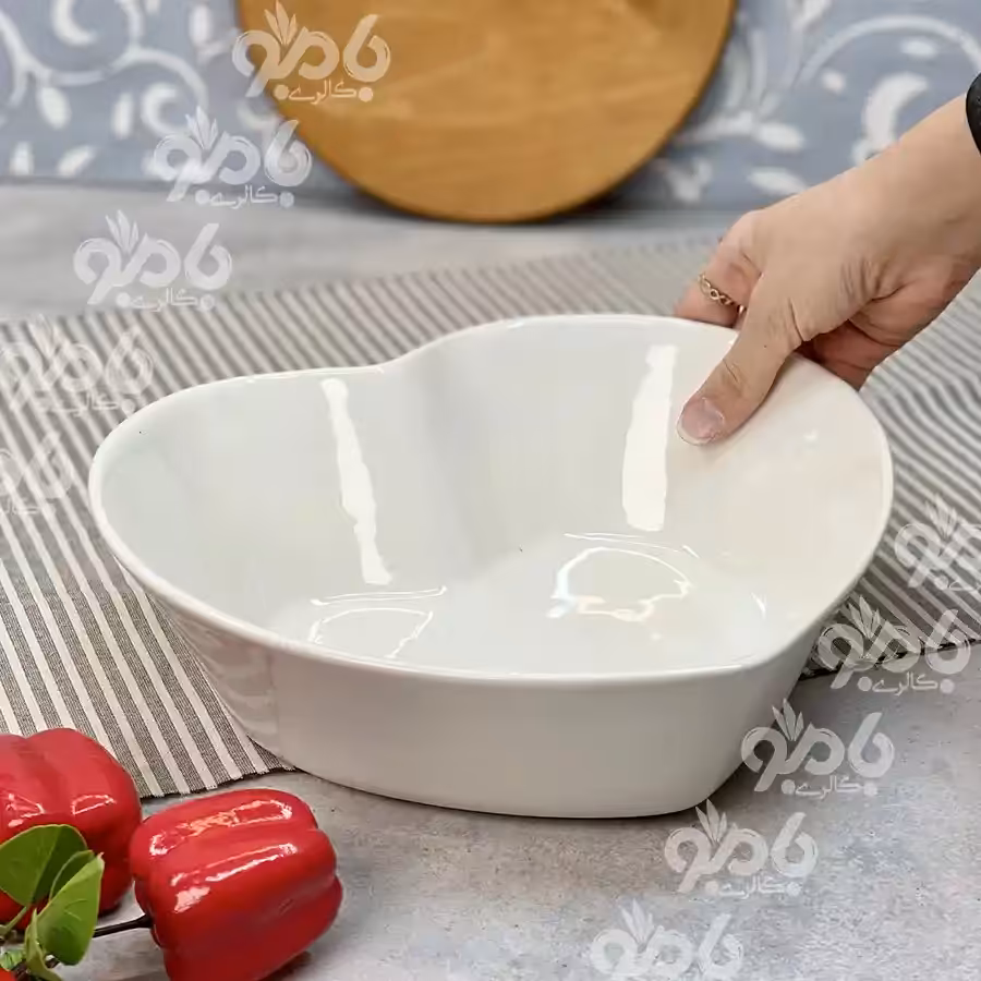 کاسه قلب تارت چینی ساده