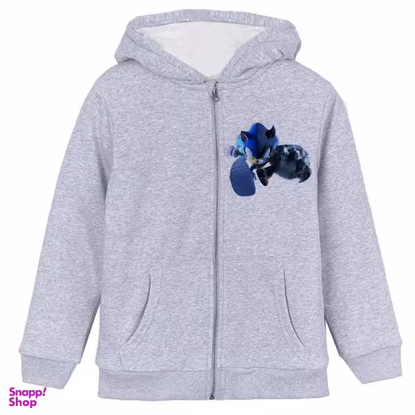 سویشرت پسرانه مدل سونیک W55 رنگ طوسی