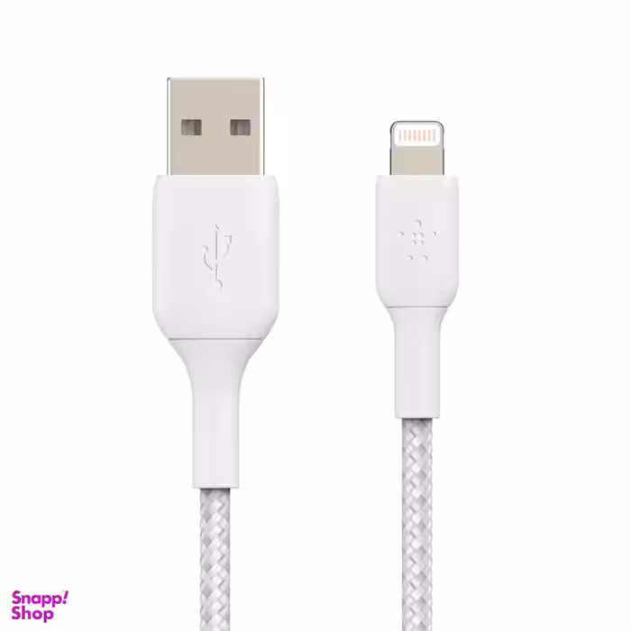 کابل شارژ سریع USB-A به لایتنینگ بلکین مدل CAA002bt2MWH طول 2 متر