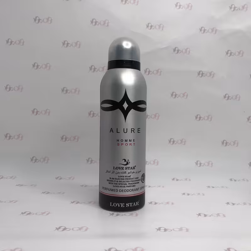 اسپری بدن مردانه لاو استار مدل Alure حجم 200 میل - LOVE STAR