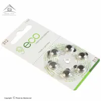 باتری سمعک اکو (eco) مدل 312 پک 6 عددی،دارای عمر طولانی تا 3 سال با عملکرد عالی (باطری سمعک)