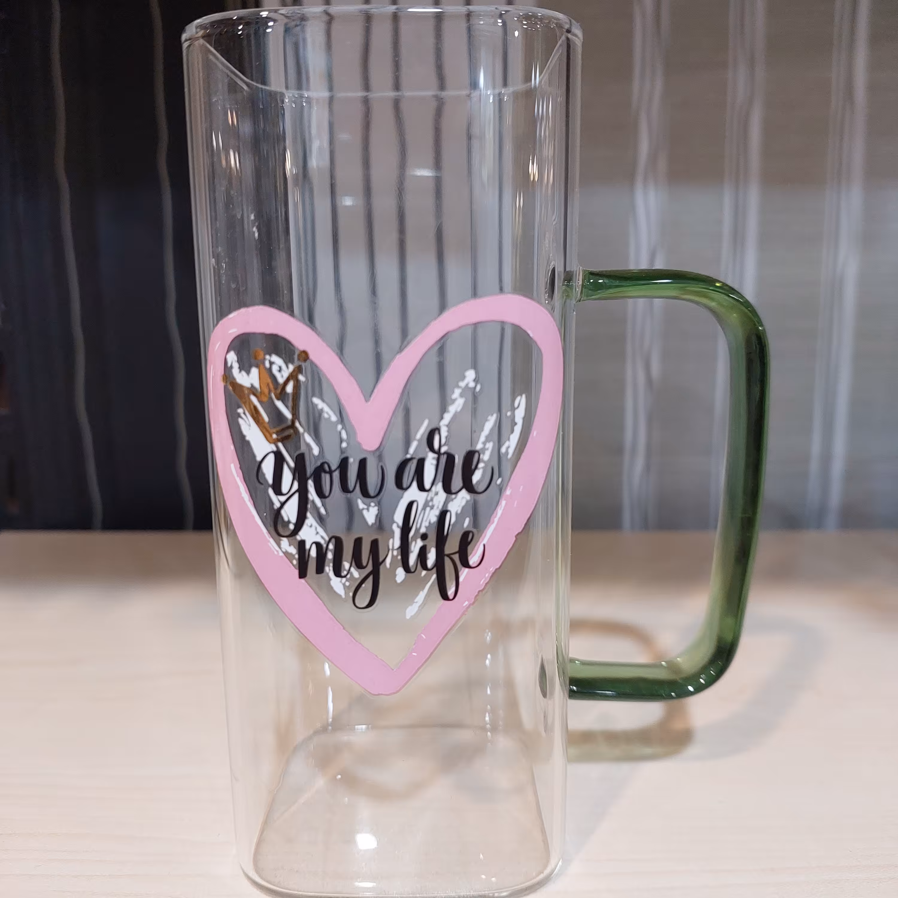 ماگ شیشه ای بلند لطفا قبل از ثبت سفارش حتما موجودی بگیرید