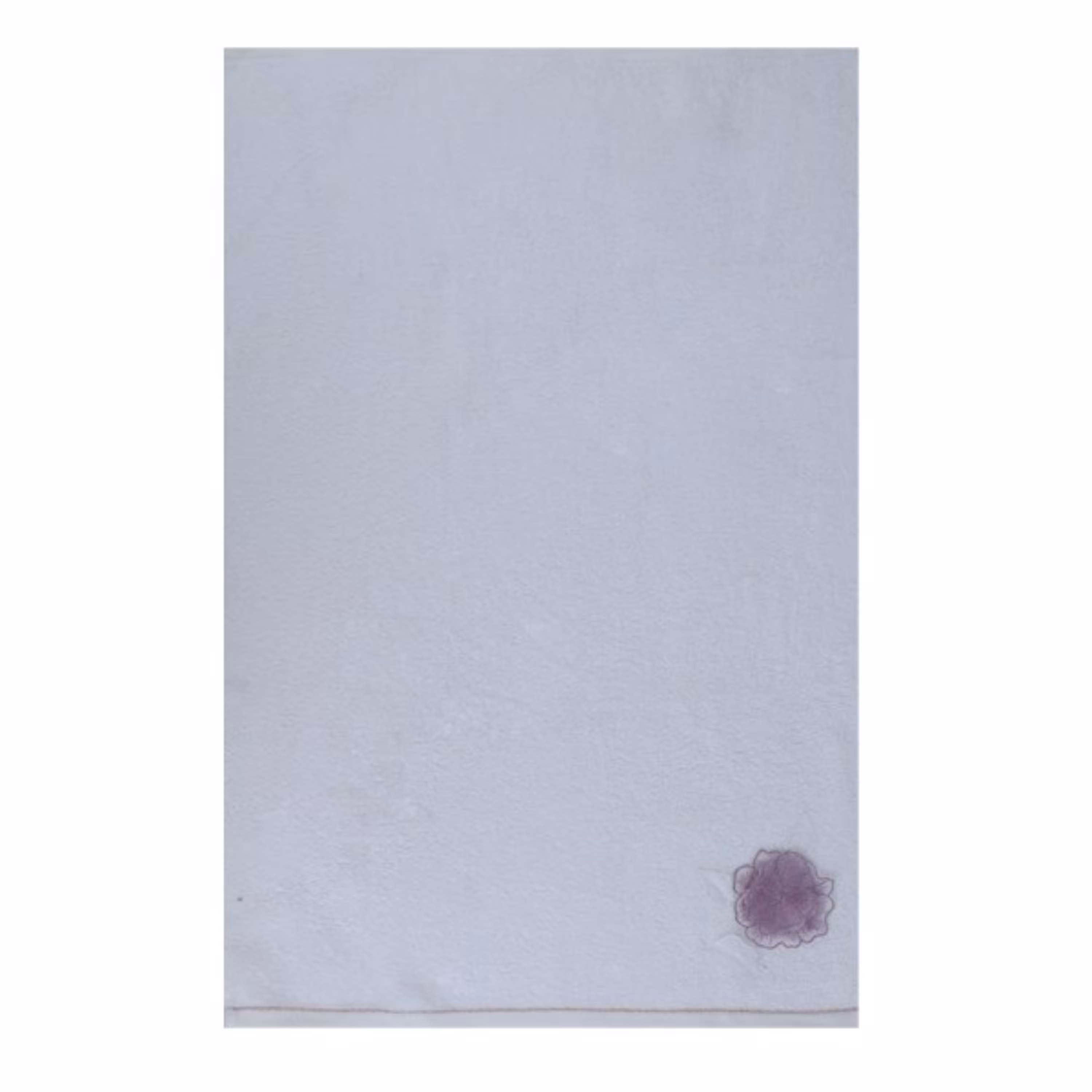 حوله دستی مدل White flower سایز 50x90 سانتی متر