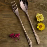 سرویس قاشق و چنگال 30نفره رزگلد برند نیکولاس مدل 248