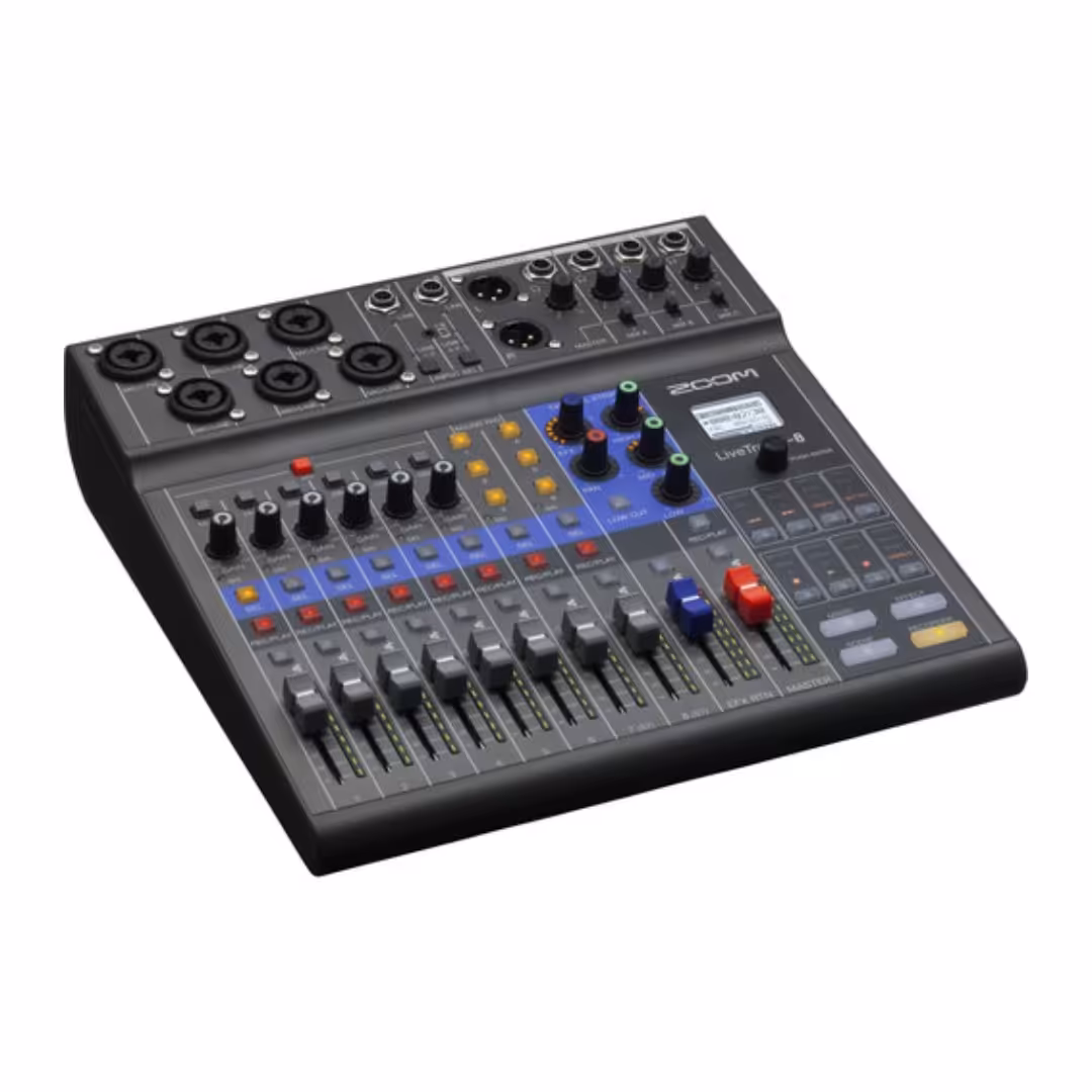 رکوردر میکسر صدا زوم Zoom LiveTrak L-8 Portable 8-Channel Digital Mixer and Multitrack Recorder