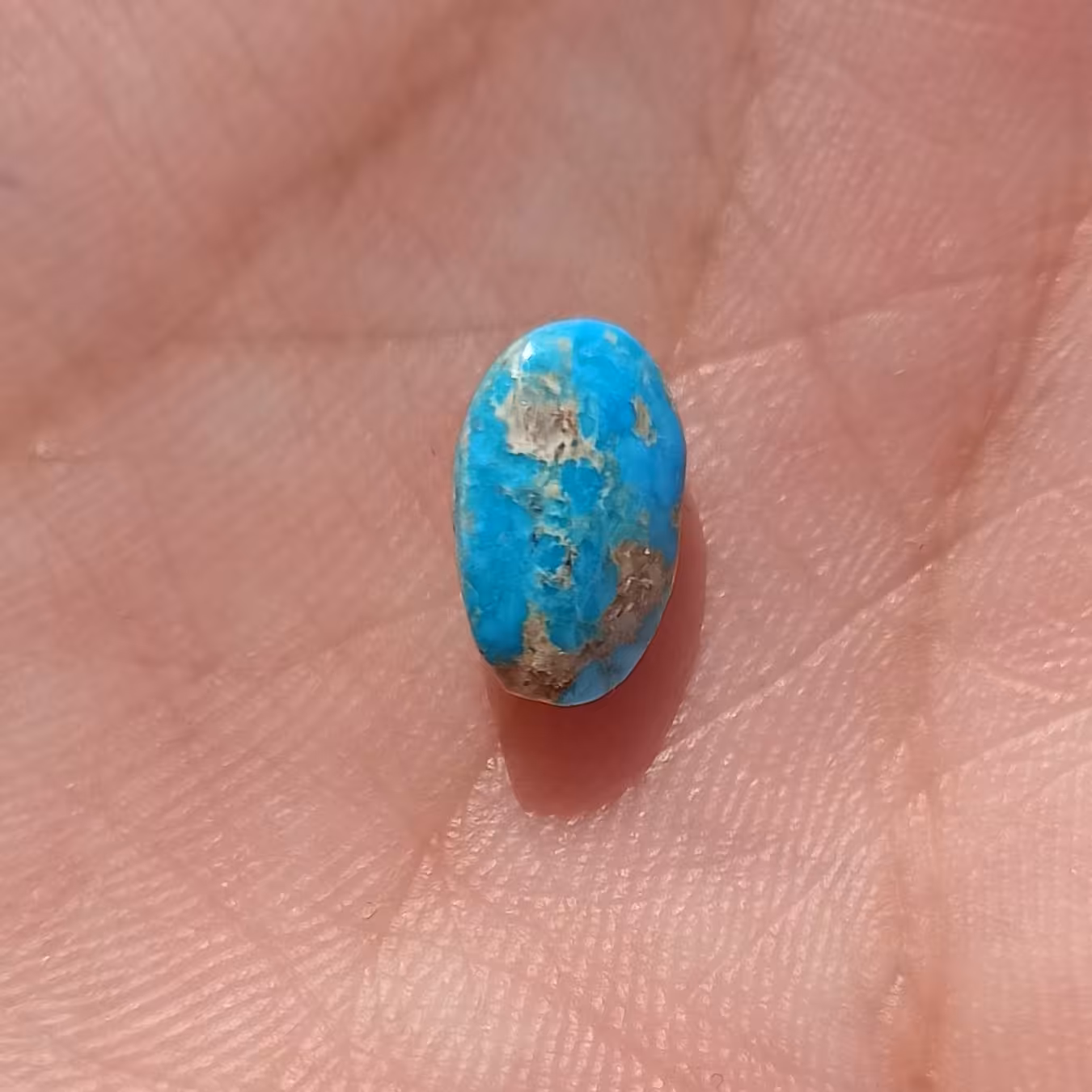 سنگ فیروزه اصل نیشابوری پر رنگ محک طبیعی درجه یک زیبا