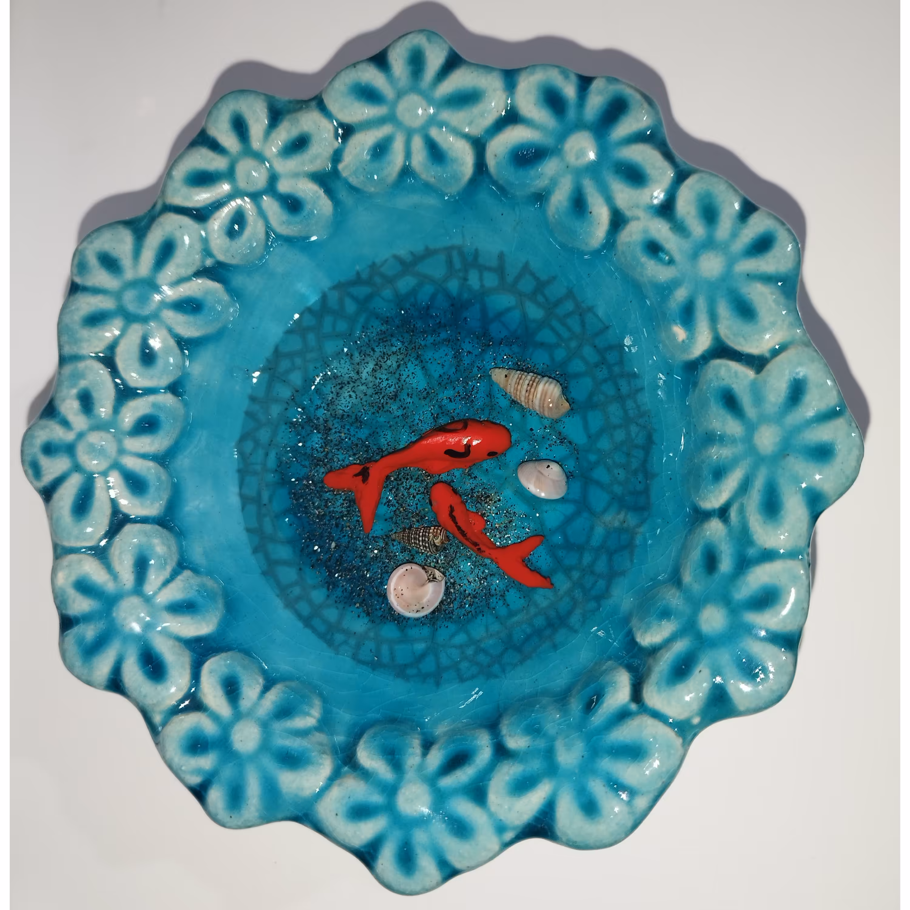 حوض ماهی آبی رزینی