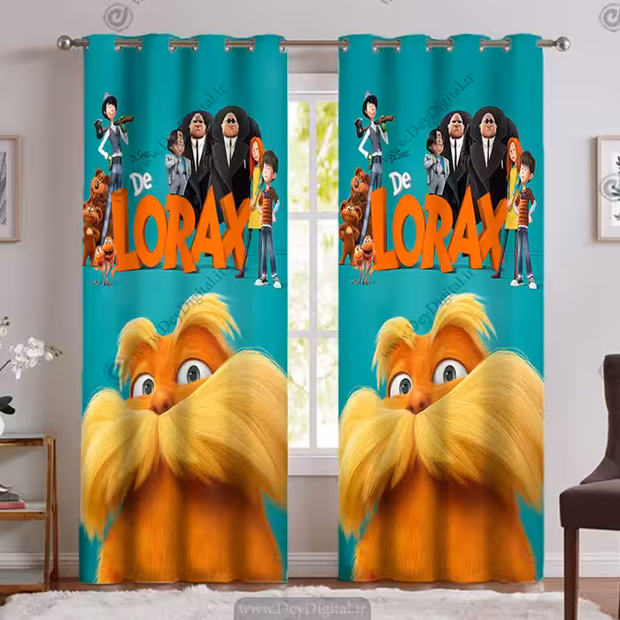 قیمت پرده پانچی پسرانه طرح کارتونی لوراکس