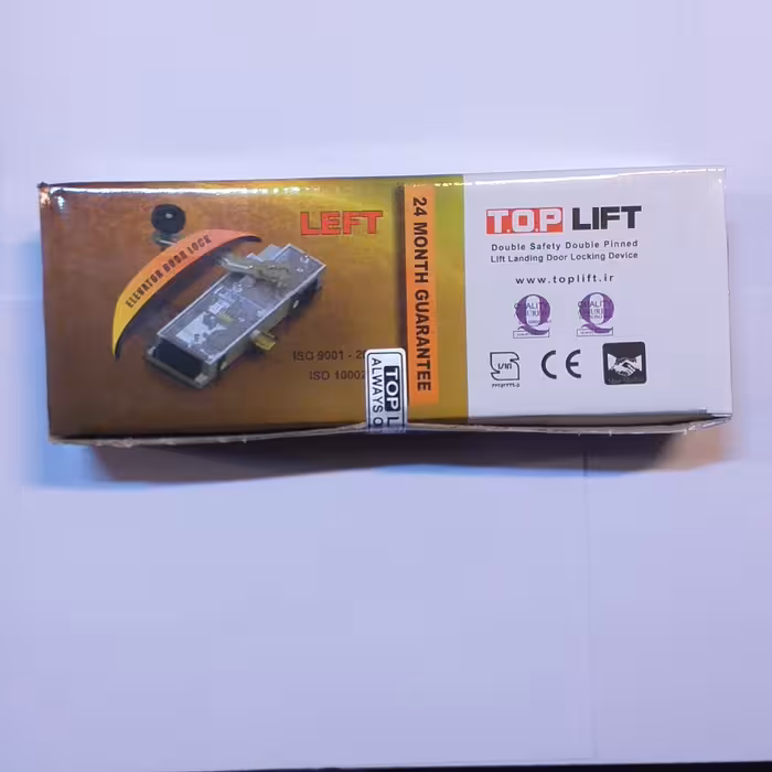 قفل در ب لولایی آسانسور مارک تاپ لیفت چپ بازشو