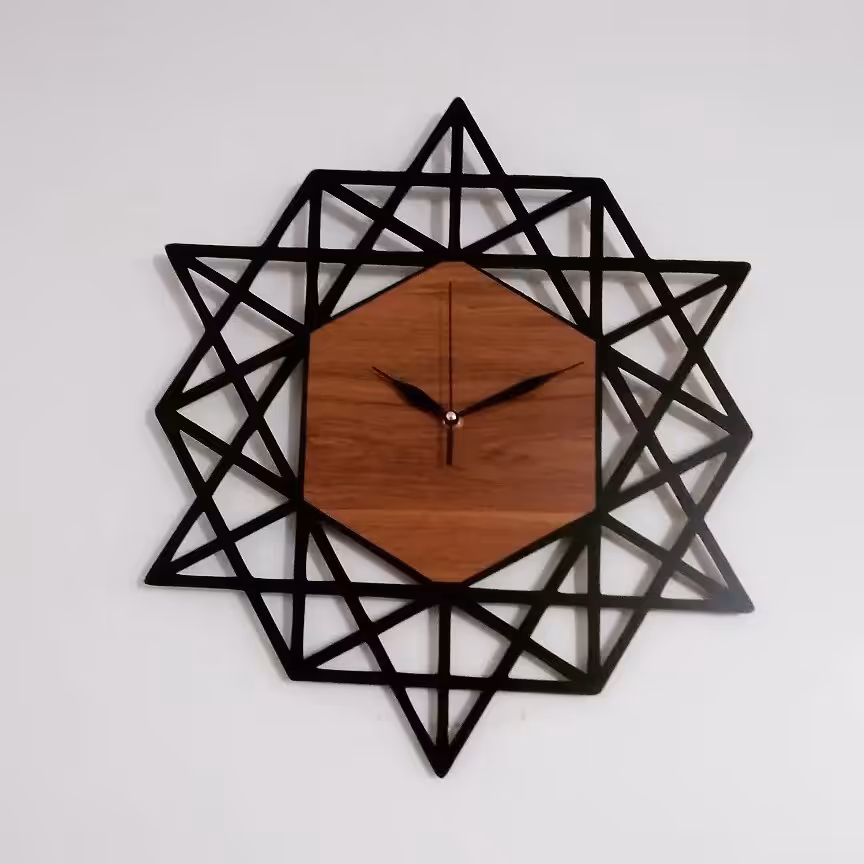 ساعت دیواری طرح الماس 45 سانتی