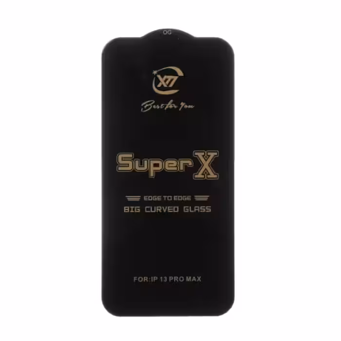 گلس گوشی درجه یک Full Cover Super X برای iPhone 13 Pro Max / 14 plus (MAX)