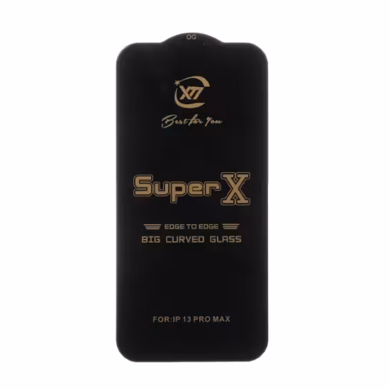 گلس گوشی درجه یک Full Cover Super X برای iPhone 13 Pro Max / 14 plus (MAX)