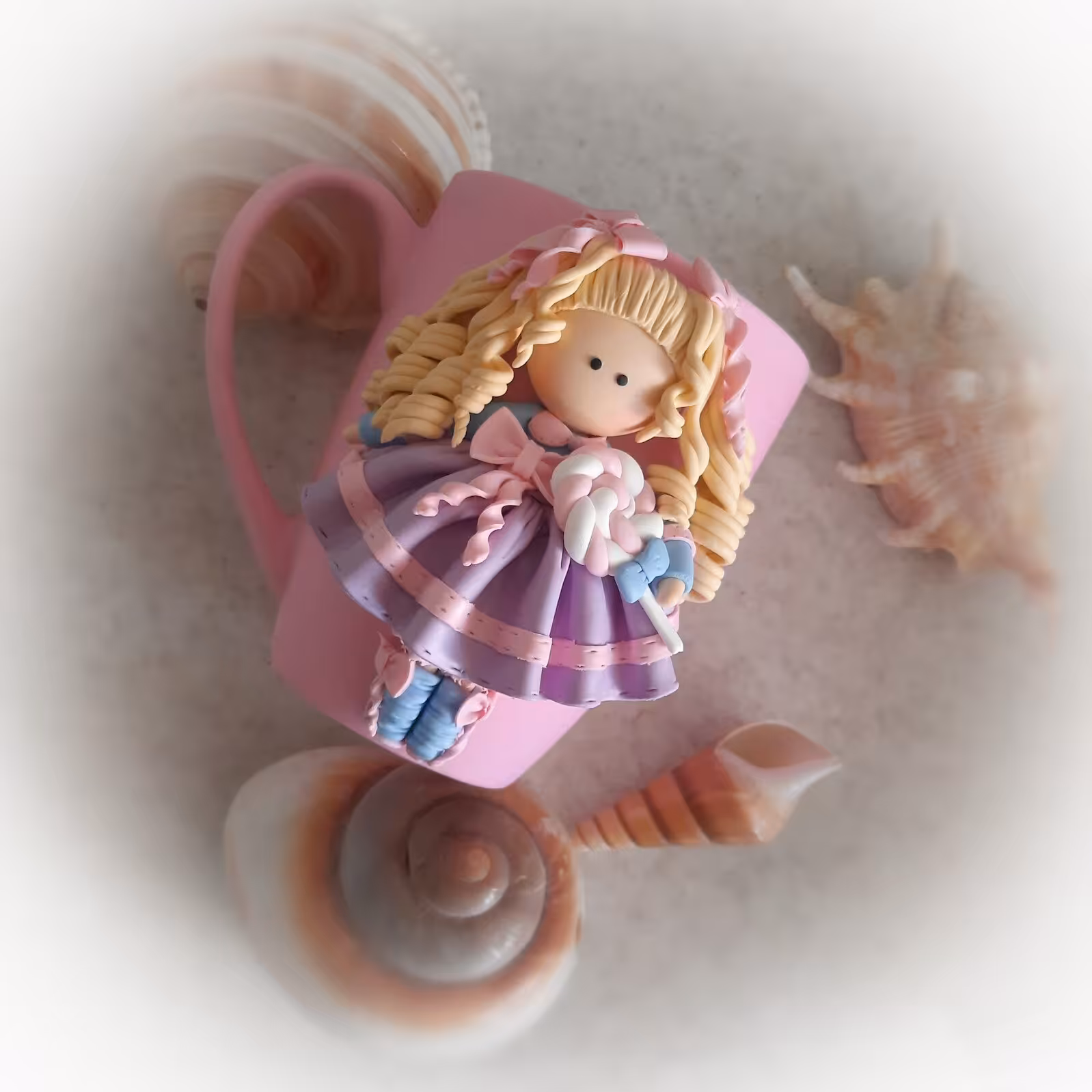 ماگ عروسکی ابنباتی  ماگ مخملی