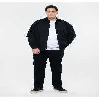 شلوار جین مشکی مردانه راحتی حسن 0006616291 Mavi