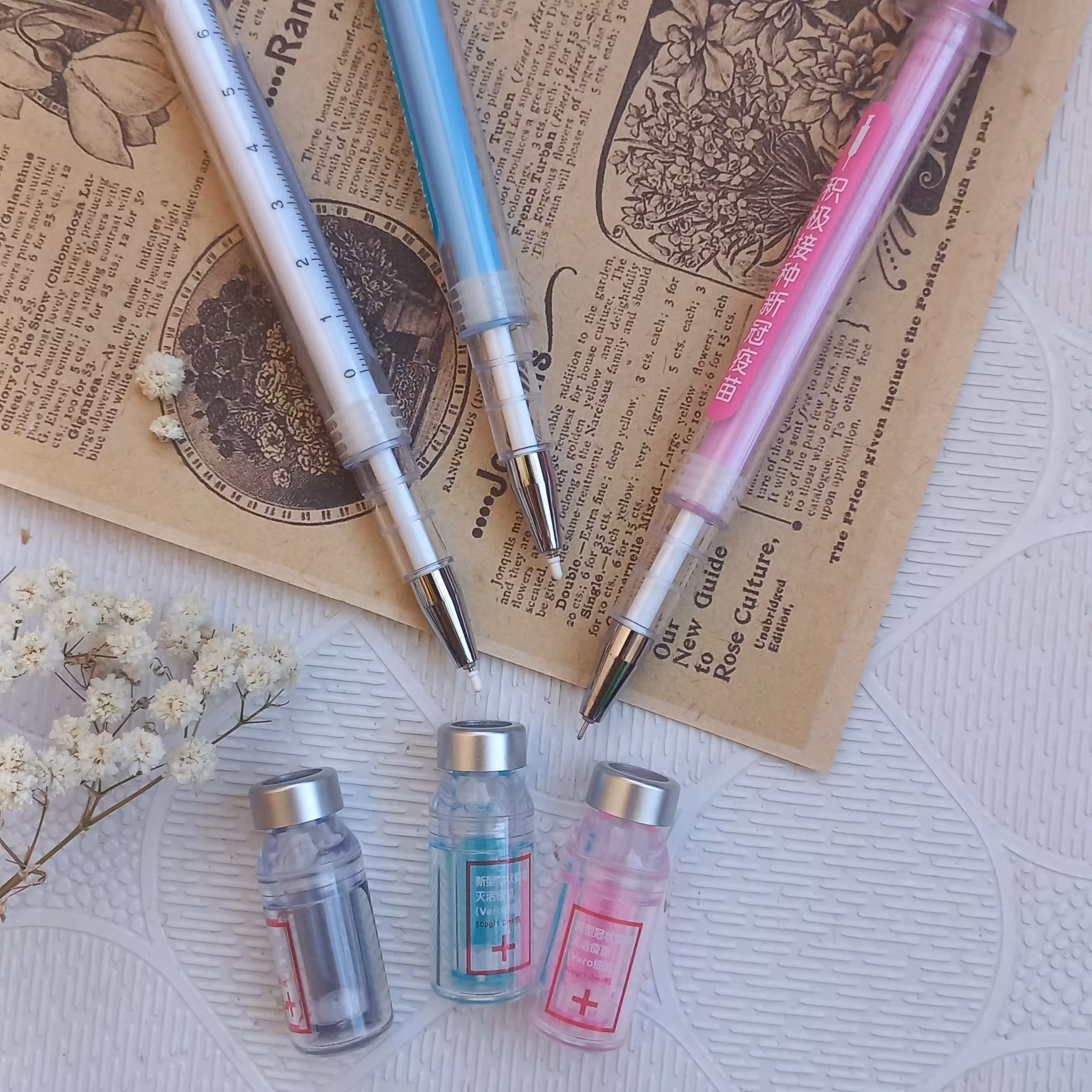 روان نویس طرح آمپول یا سرنگ پزشکی 