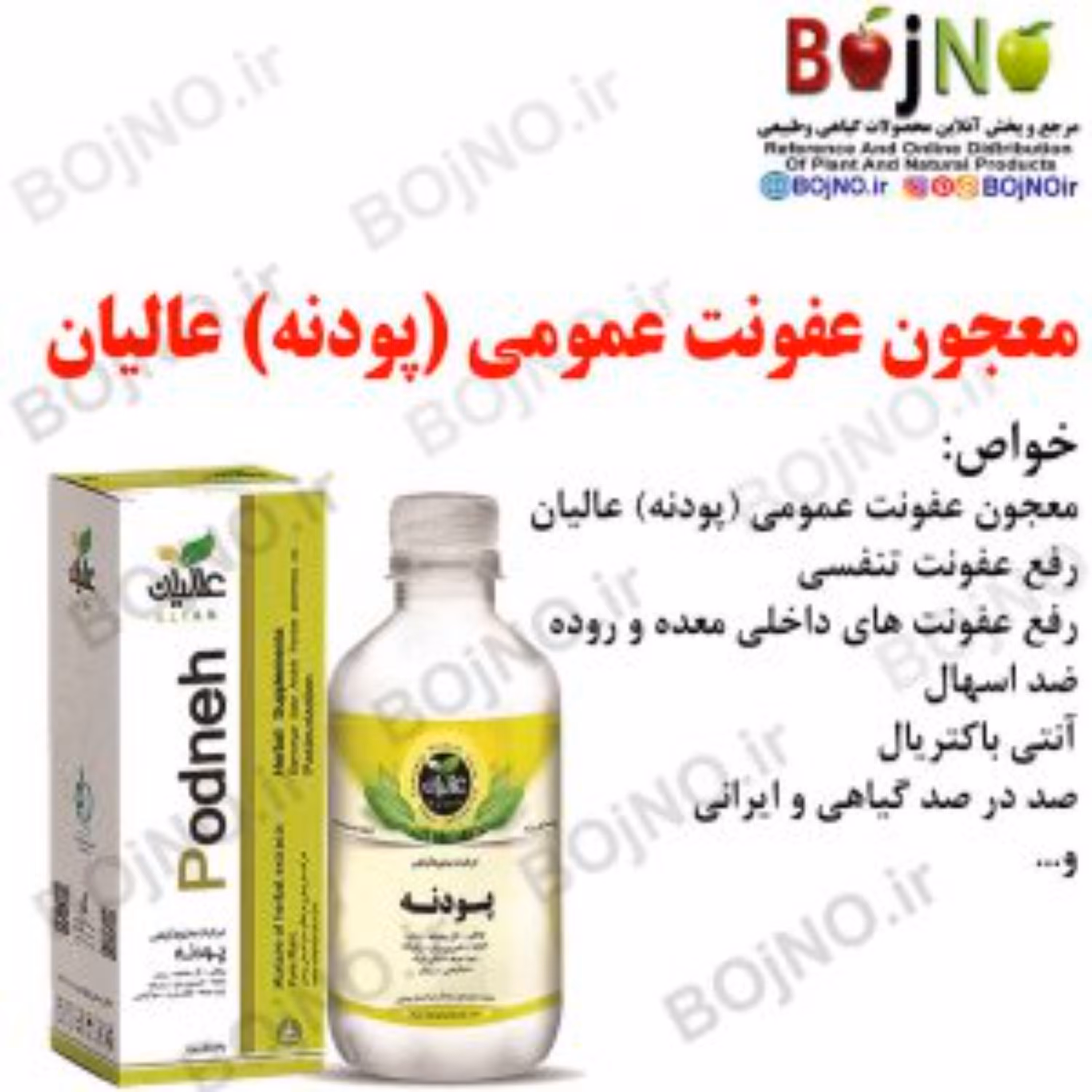 معجون عفونت عمومی (پودنه) عالیان