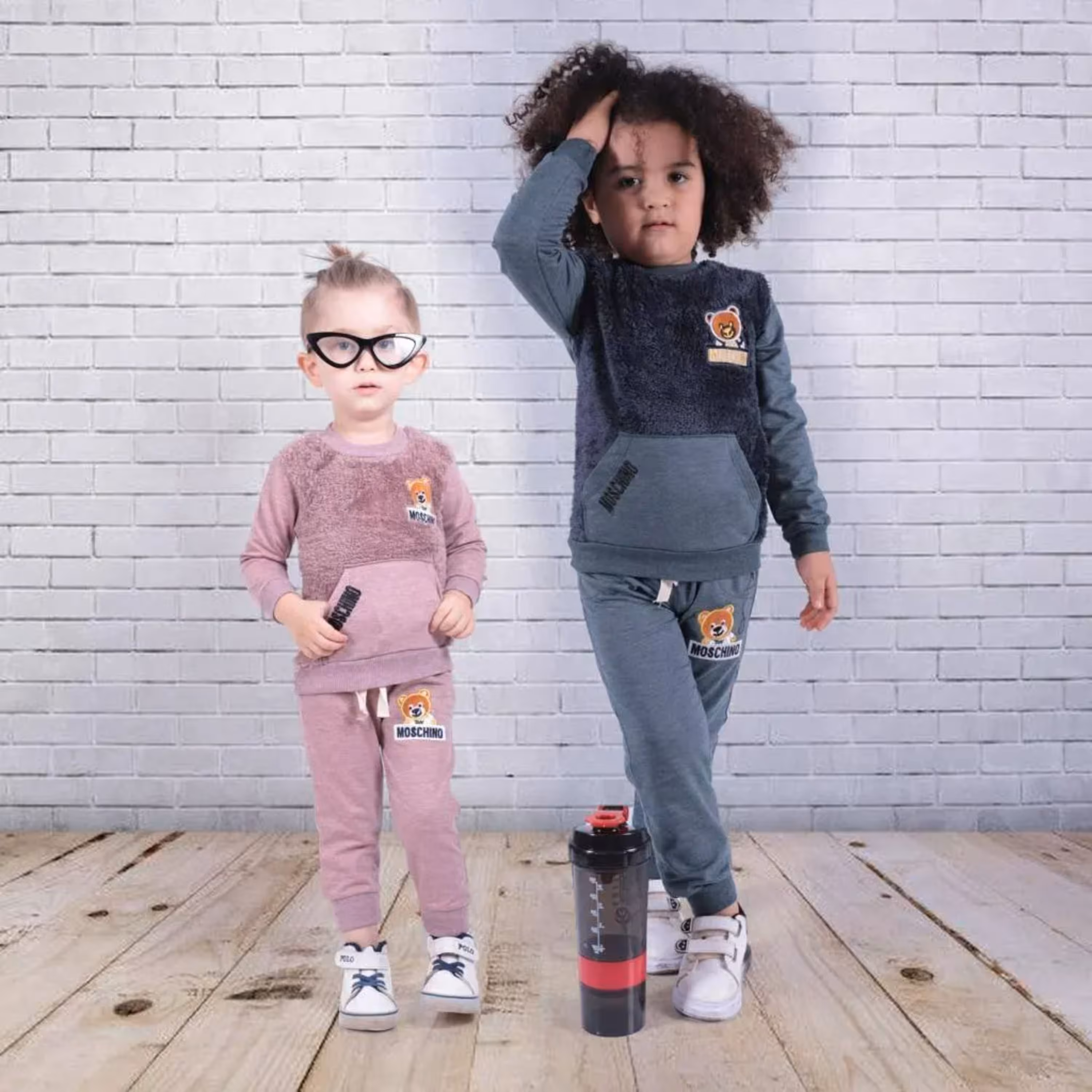 بلوز شلوار  بچگانه اسپرت جلو پشمی30 تا 45