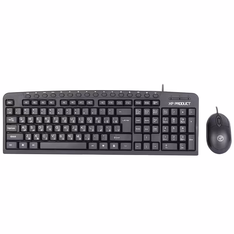 کیبورد و ماوس USB ایکس-پی مدل XP-10600XP-10600 USB Keyboard And Mouse