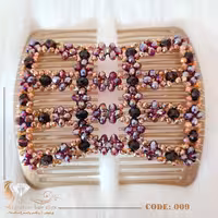 شانه موی جادویی تمام کریستال پرنچهر کد 009