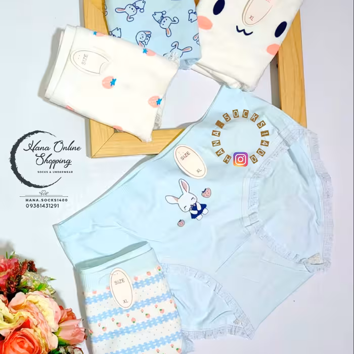 شورت عروسکی خرگوشی تمام نخ ضد حساسیت فری تا سایز 44 