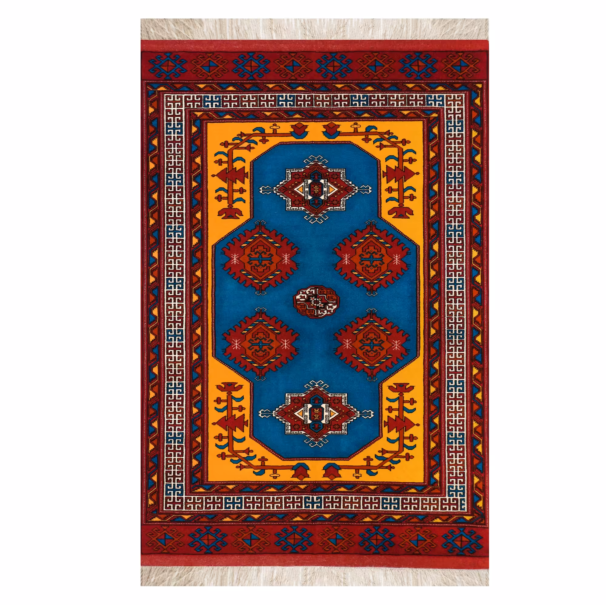 قالیچه دستبافت 3 متری گنبد تمام پشم اعلا