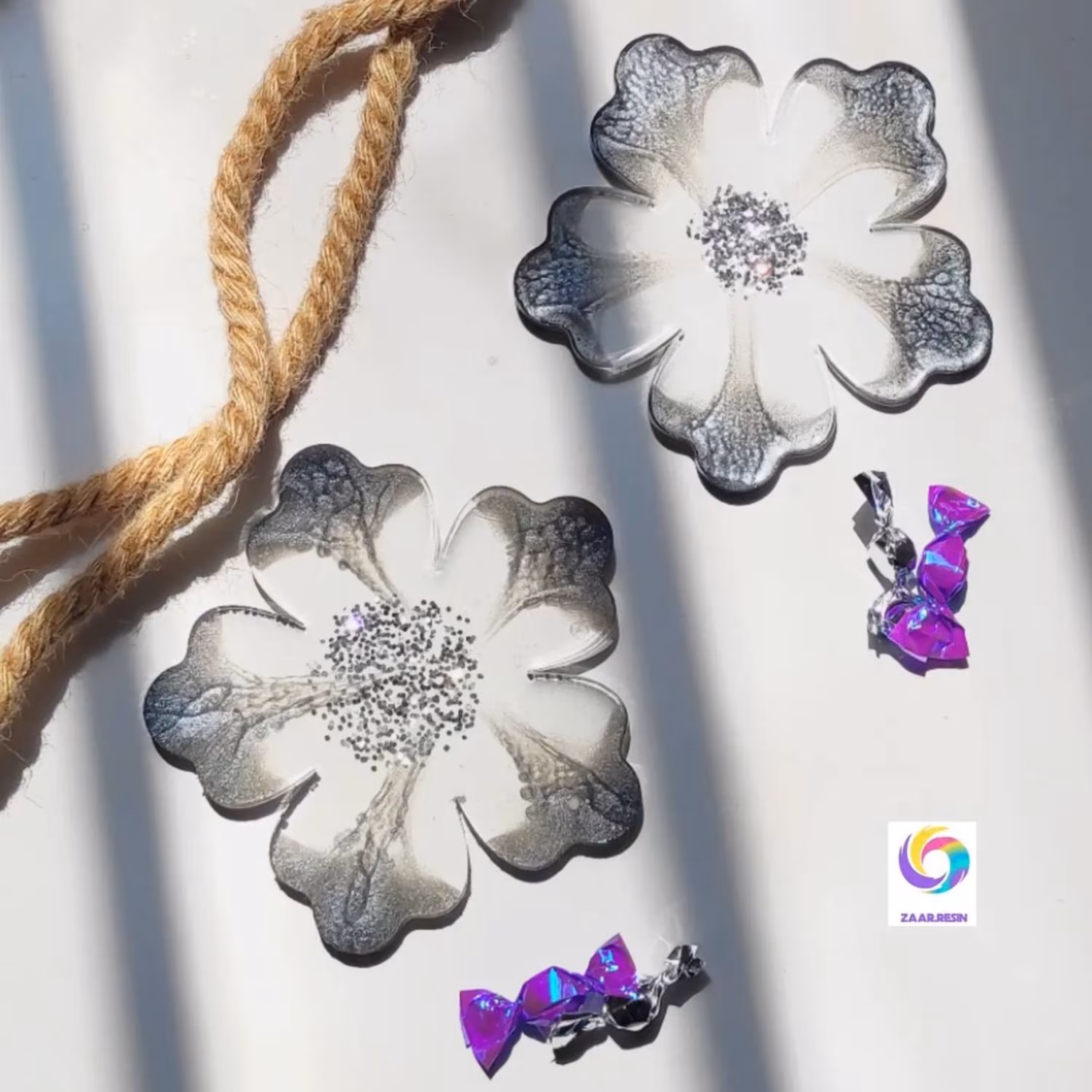 زیرلیوانی رزینی زیبا و خاص مقاوم و نشکن