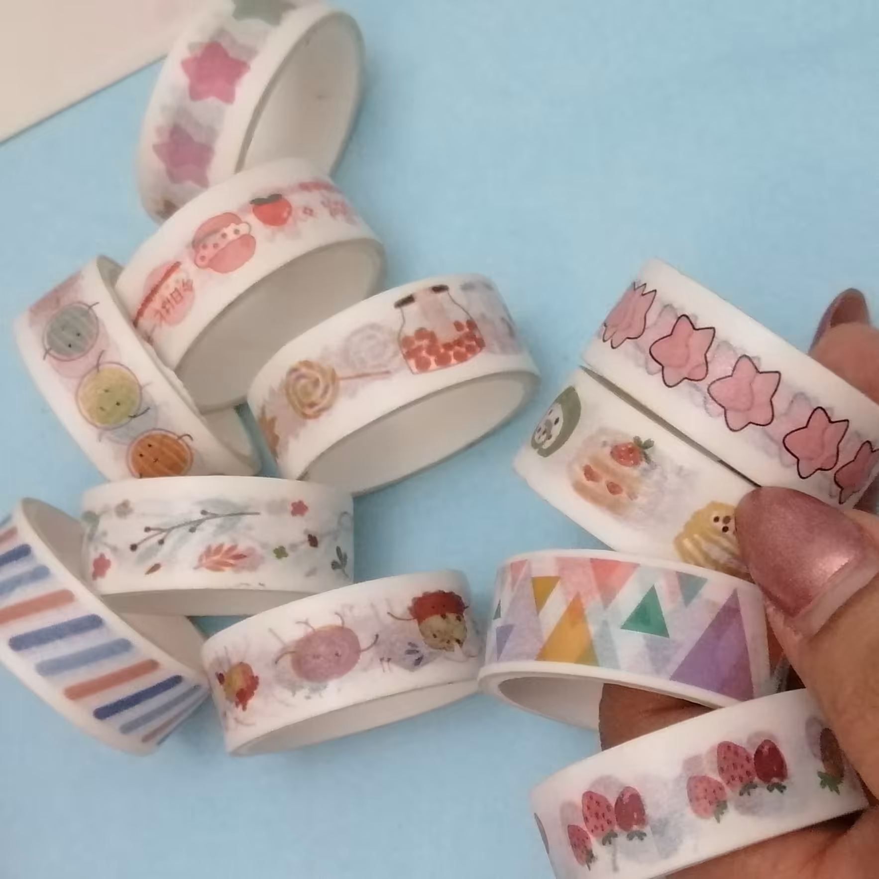 چسب واشی تکی با طرحهای کیوت