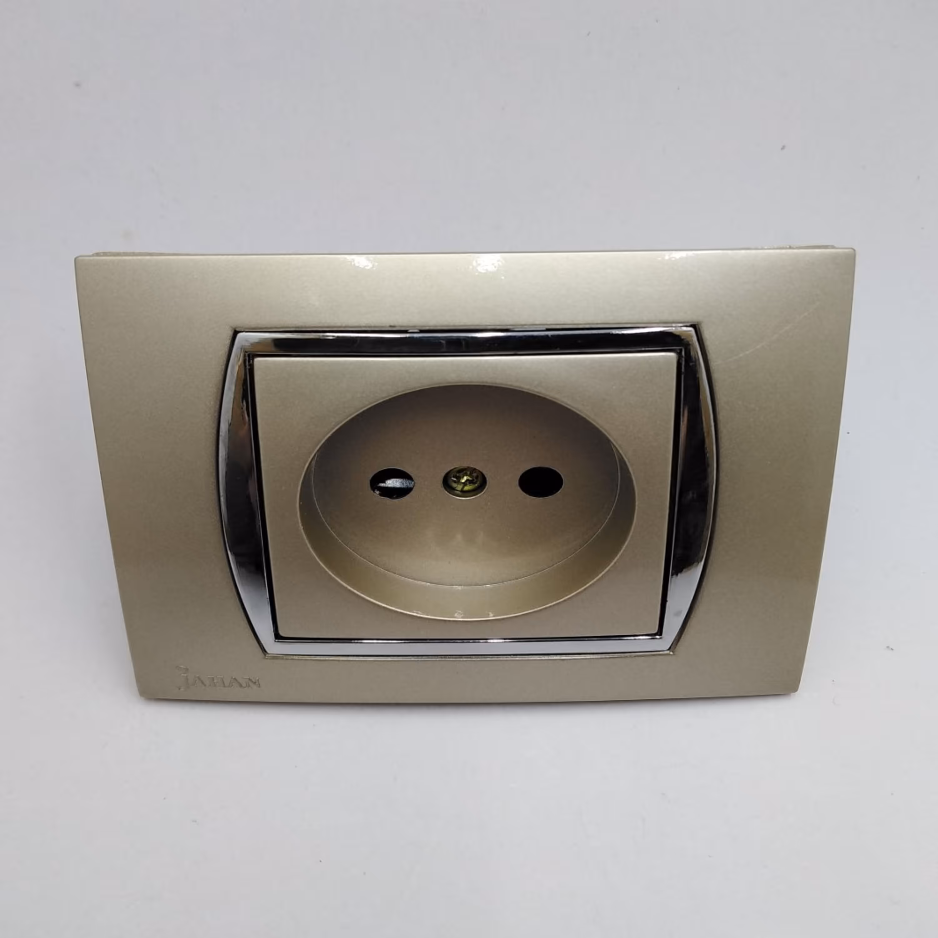 پریز برق بژ استیل جهان الکتریک