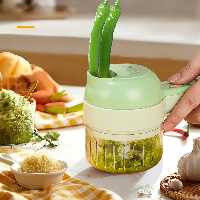 خردکن سبزیجات و غذاساز شارژی 4 در 1 Vegetable Choppers Food Chopper