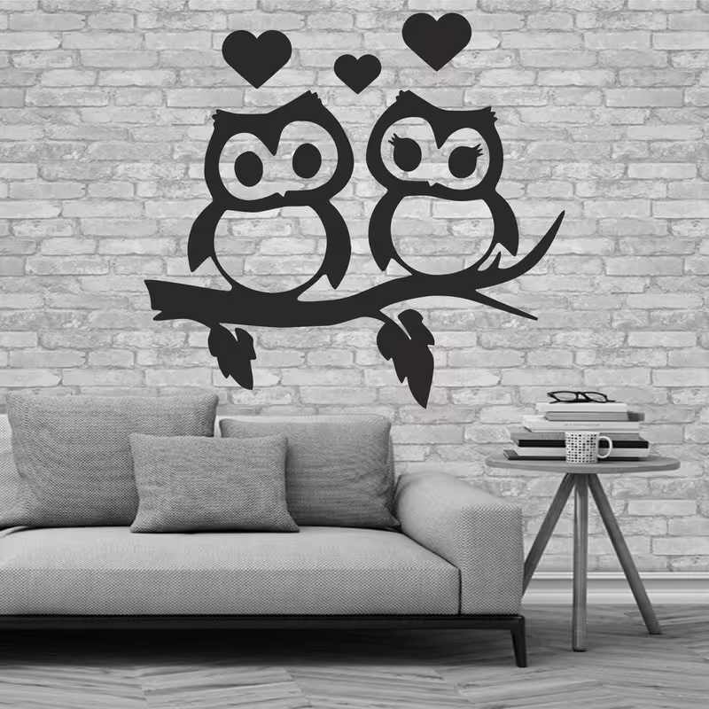 استیکر مدل جغد مجموعه 4 عددی