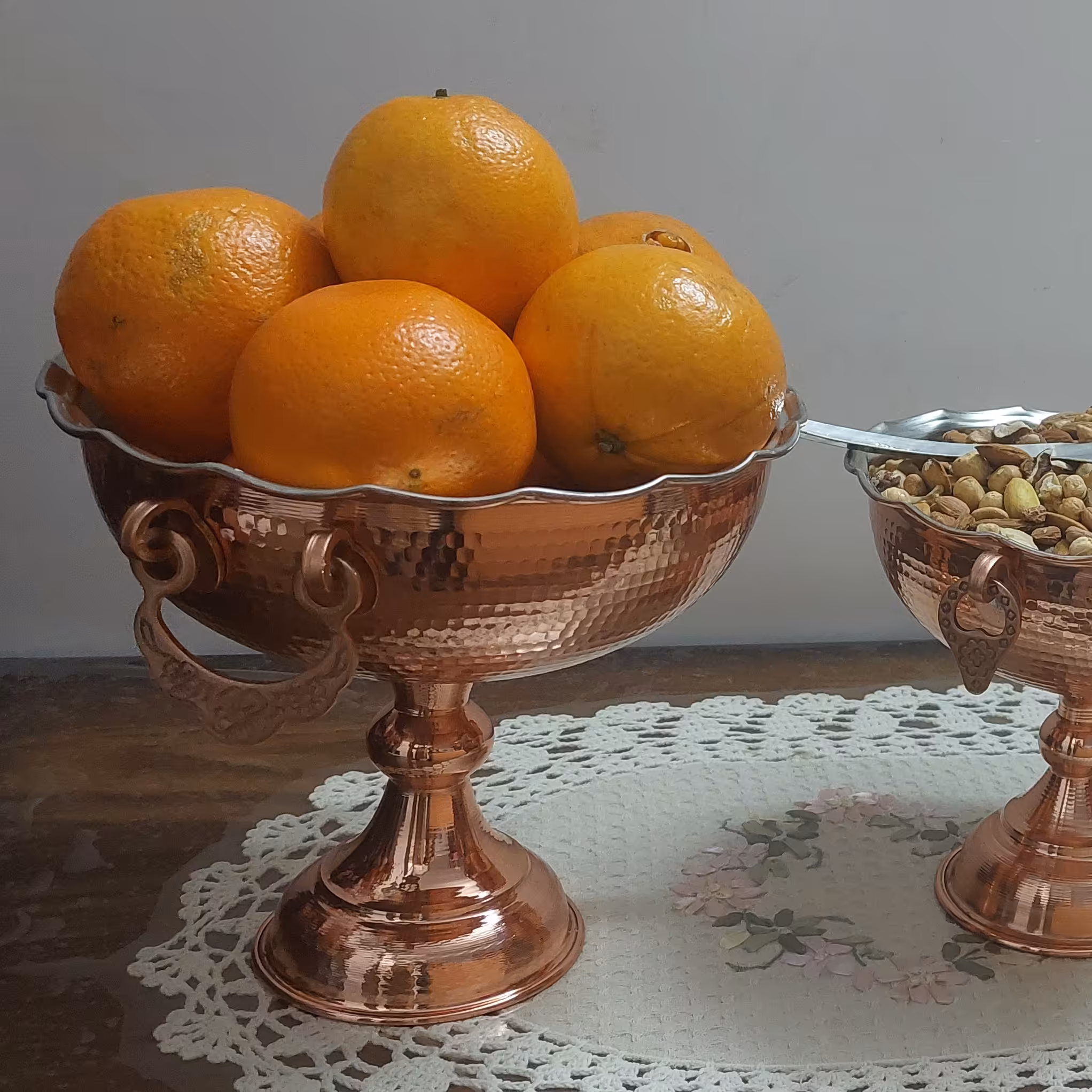 سرویس پذیرایی مسی گوشواره دار 