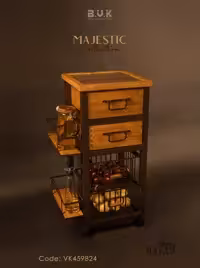 فایل چهار کشو بی وی کی تیره کد 459824 مدل مجستیک