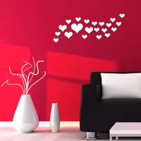 آیینه پلکسی پرشین استیکر طرح قلب