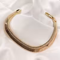 دستبند ماری طرح طلا.کد 280315418.جنس ژوپینگ آبکاری آبطلا.رنگ ثابت ضدحساسیت 92