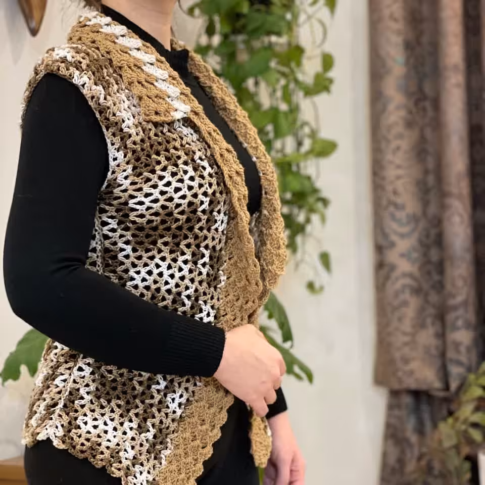 ژیله قلاب بافی کوتاه 